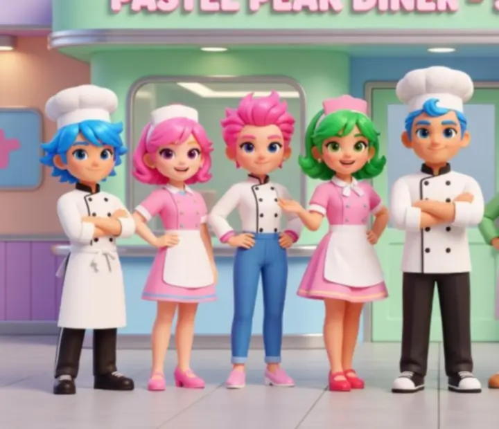 Roster of Dream Diner Story chefs and servers with unique abilities