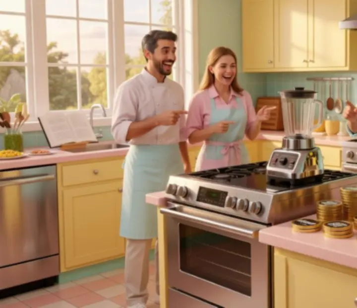 Dream Diner Story kitchen upgrade overview with appliances and stations