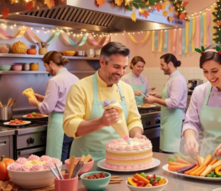 Festive Dream Diner Story seasonal event scene